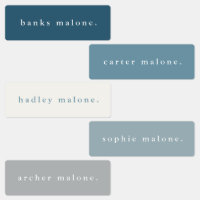 Simple Boho Rainbow Waterproof Name Labels