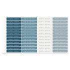 Simple Boho Rainbow Waterproof Name Labels