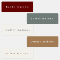 Simple Boho Rainbow Waterproof Name Labels