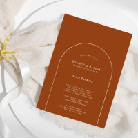 Simple Boho Terracotta Bridal Brunch and Bubbly