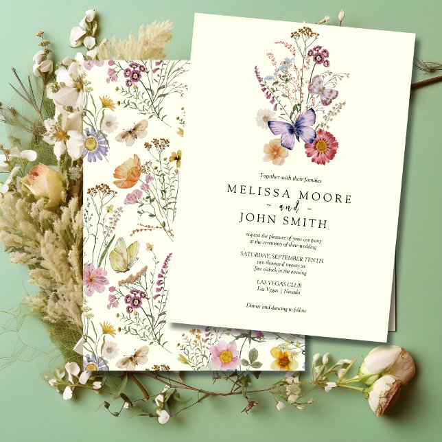 Simple Boho Wedding Invitation (Creator Uploaded)