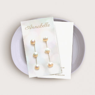 Simple Bokeh Jewellery Earring Display Card