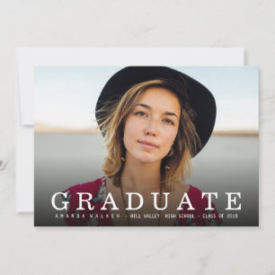 Simple Bold Confetti Graduation Announcement