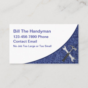 Simple Bold Handyman Business Cards
