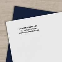 Simple Bold Modern Personal Return Address