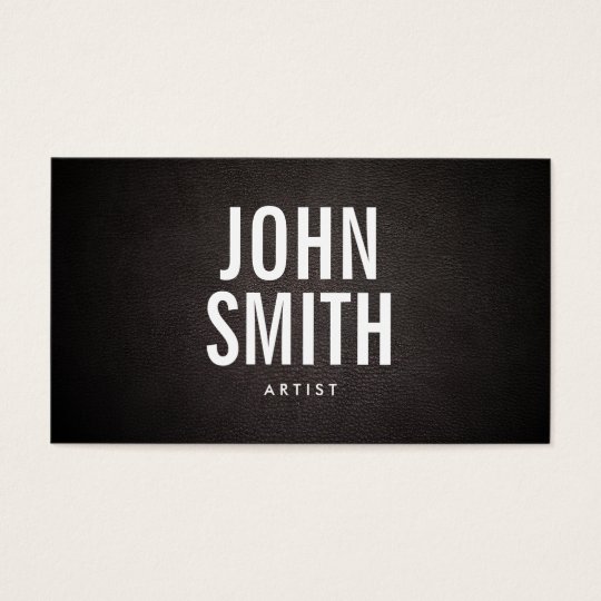 Simple Bold Text Artist Business Card