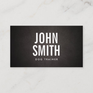 Simple Bold Text Dog Training Business Card