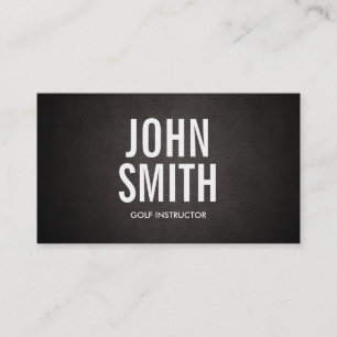 Simple Bold Text Golf Business Card