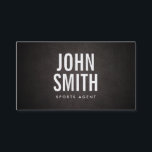 Simple Bold Text Sports Agent Business Card<br><div class="desc">Simple Bold Text Sports Agent Business Card.</div>