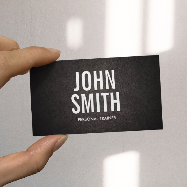Simple Bold Text Trainer Business Card (Creator Uploaded)