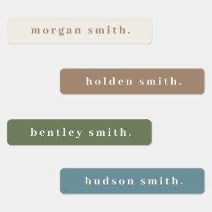 Simple Bold Type Waterproof Name