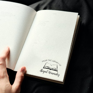 Simple Book From the Library Of Rubber Stamp