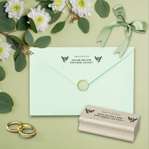  Simple Botanical Eucalyptus Leaves Wood Art Stamp