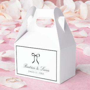 Simple Bow Classic Wedding Favour Box