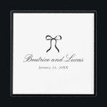 Simple Bow Classic Wedding Magnet<br><div class="desc">Classic design featuring a simple bow.</div>
