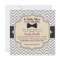 Simple Bow Tie Little Man Chevron Baby Shower