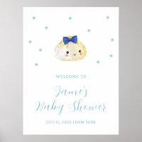Simple Boy Little Dumpling Baby Shower Welcome