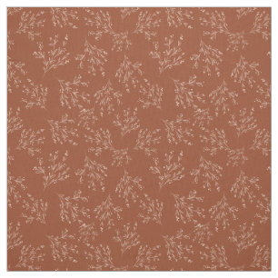 Simple Branches Fall Colour Palette   Burnt Sienna Fabric