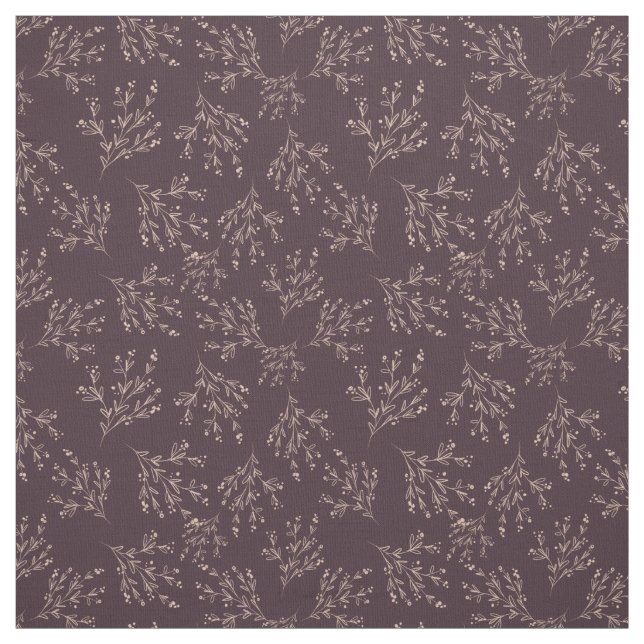 Simple Branches Fall Colour Palette | Plum Wine Fabric (Swatch)