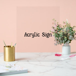 Simple Brand Promotion 11" x 14" Acrylic Sign
