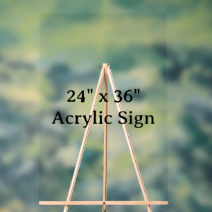 Simple Brand Promotion 24" x 36" Acrylic Sign