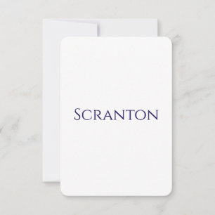 Simple Brand Promotion 3.5" x 5" Rounded RSVP Card