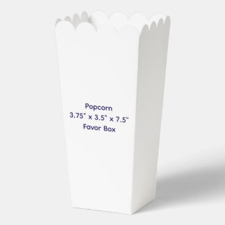 Simple Brand Promotion 3.75" x 3.5" x 7.5" Popcorn Favour Box