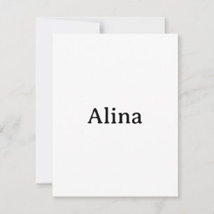 Simple Brand Promotion 4.25" x 5.5" Squared Flat Thank You Card