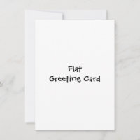 Simple Brand Promotion 4.5" x 6.25" Flat Greeting