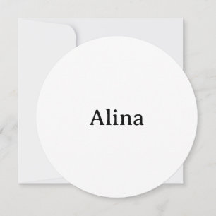 Simple Brand Promotion 5.25"x5.25" Circle Flat Thank You Card