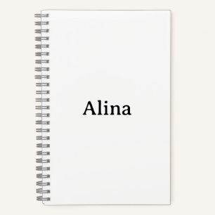 Simple Brand Promotion 5.5" x 8.5" Deluxe Spiral Notebook