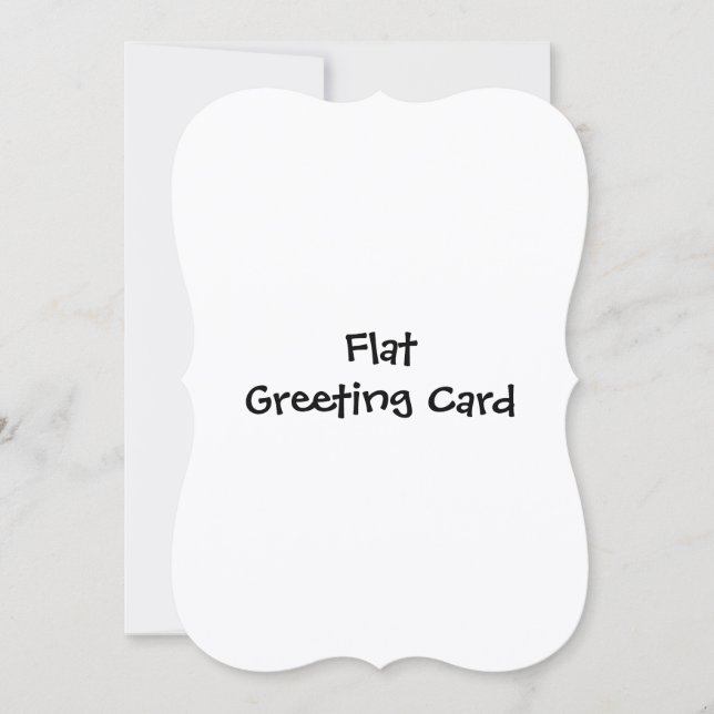 Simple Brand Promotion 5" x 7" Flat Greeting Card (Front)