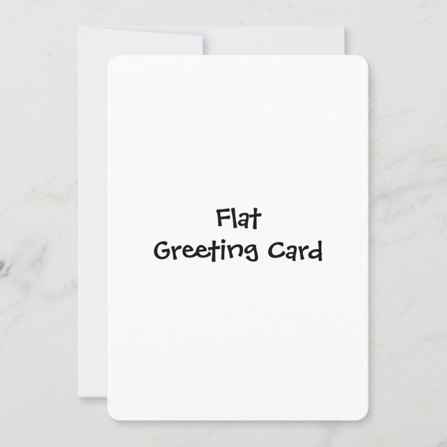 Simple Brand Promotion 5" x 7" Flat Greeting Card (Front)