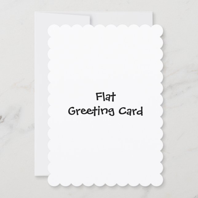 Simple Brand Promotion 5" x 7" Flat Greeting Card (Front)