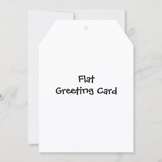 Simple Brand Promotion 5" x 7" Flat Greeting Card (Front)