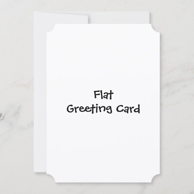 Simple Brand Promotion 5" x 7" Flat Greeting Card (Front)