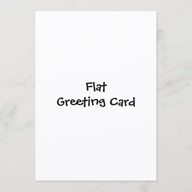 Simple Brand Promotion 5" x 7" Flat Greeting Card (Front)