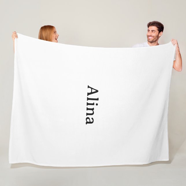 Simple Brand Promotion 60" x 80" Fleece Blanket (In Situ)