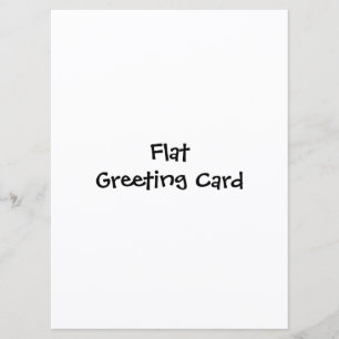 Simple Brand Promotion 6.5" x 8.75" Flat Greeting Card