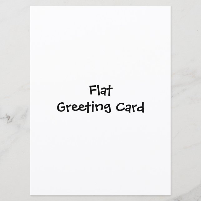 Simple Brand Promotion 6.5" x 8.75" Flat Greeting Card (Front)