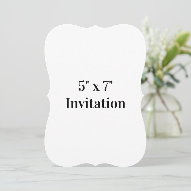 Simple Brand Promotion Bracket 5" x 7"  Invitation (Standing Front)