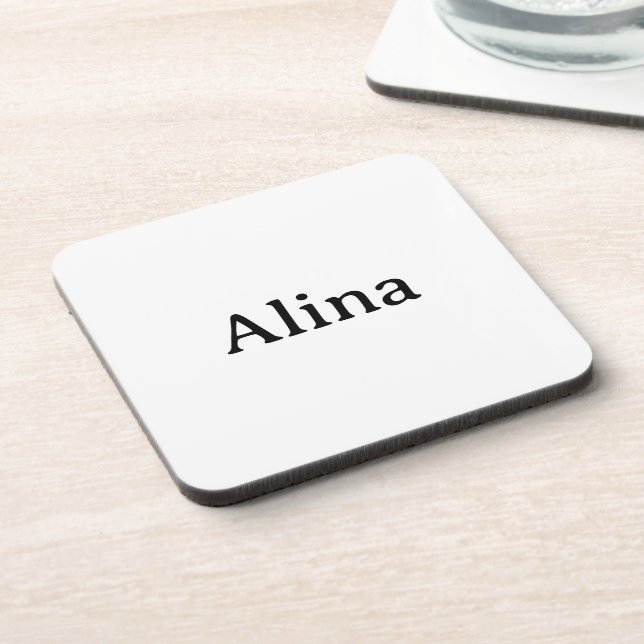 Simple Brand Promotion Hard plastic Coaster (Left Side)
