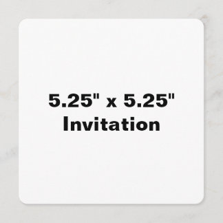 Simple Brand Promotion Rounded 5.25" x 5.25" Invitation