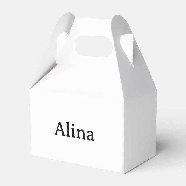 Simple Brand Promotion Small Gable 4"x2.5"x5" Favour Box (Front Side)