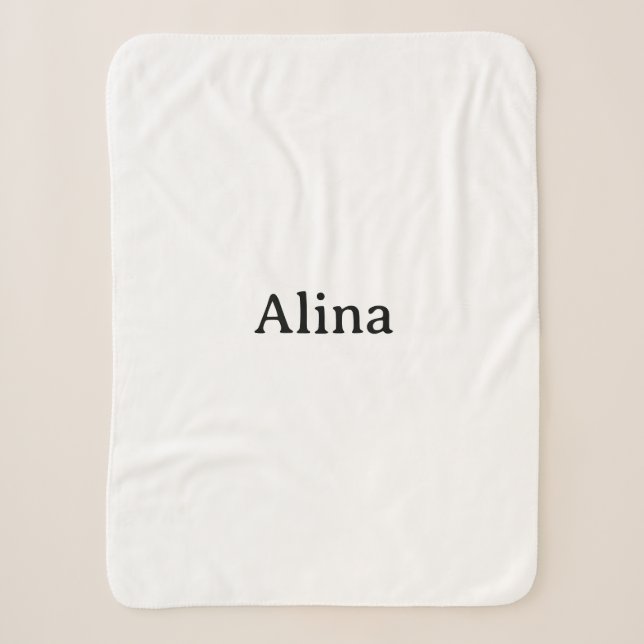 Simple Brand Promotion small Sherpa Blanket (Front)