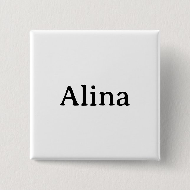 Simple Brand Promotion Square 2 Inch 15 Cm Square Badge (Front)