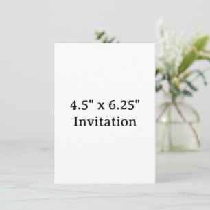Simple Brand Promotion Squared 4.5" x 6.25"  Invitation