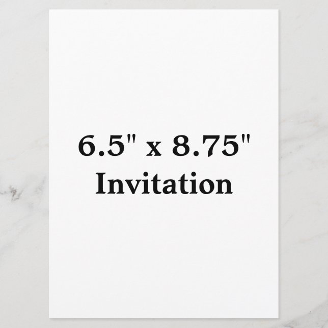 Simple Brand Promotion Squared 6.5" x 8.75" Invitation (Front)