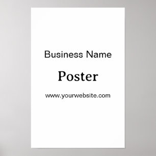 Simple Brand Promotion Standard Semi-Gloss 12"x18" Poster