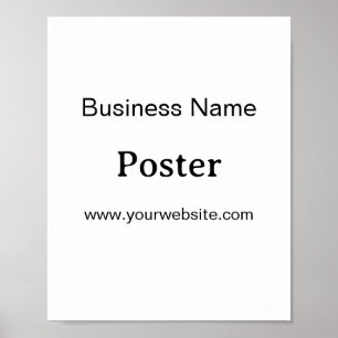 Simple Brand Promotion Standard Semi-Gloss 8"x10" Poster